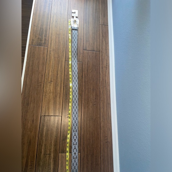 Gray Michael Kors Wide logo belt monogram leather belt - Picture 6 of 16